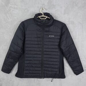 Columbia Sportswear Puffer Jacket Women Plus  1X Black Puffer Lightweight Coat
